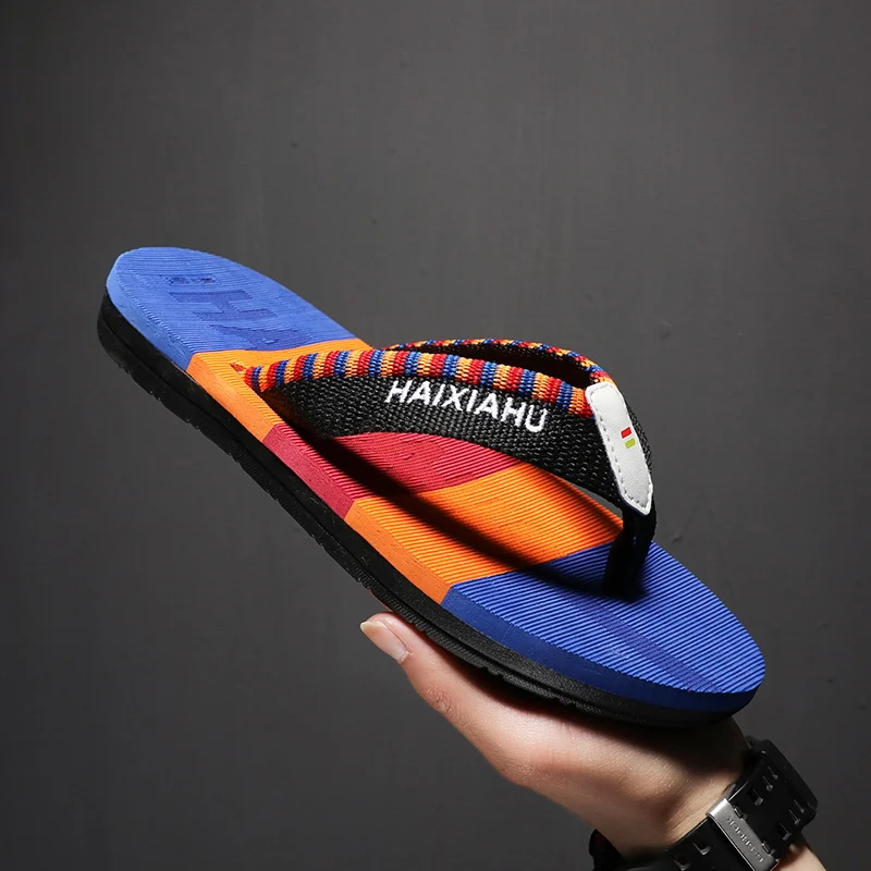 

Men'S Slippers Fashion Casual Toe Pinch Men'S Sandals With Thick Soles Light Weight, Outdoor Hiking Wading Men'S Slippers