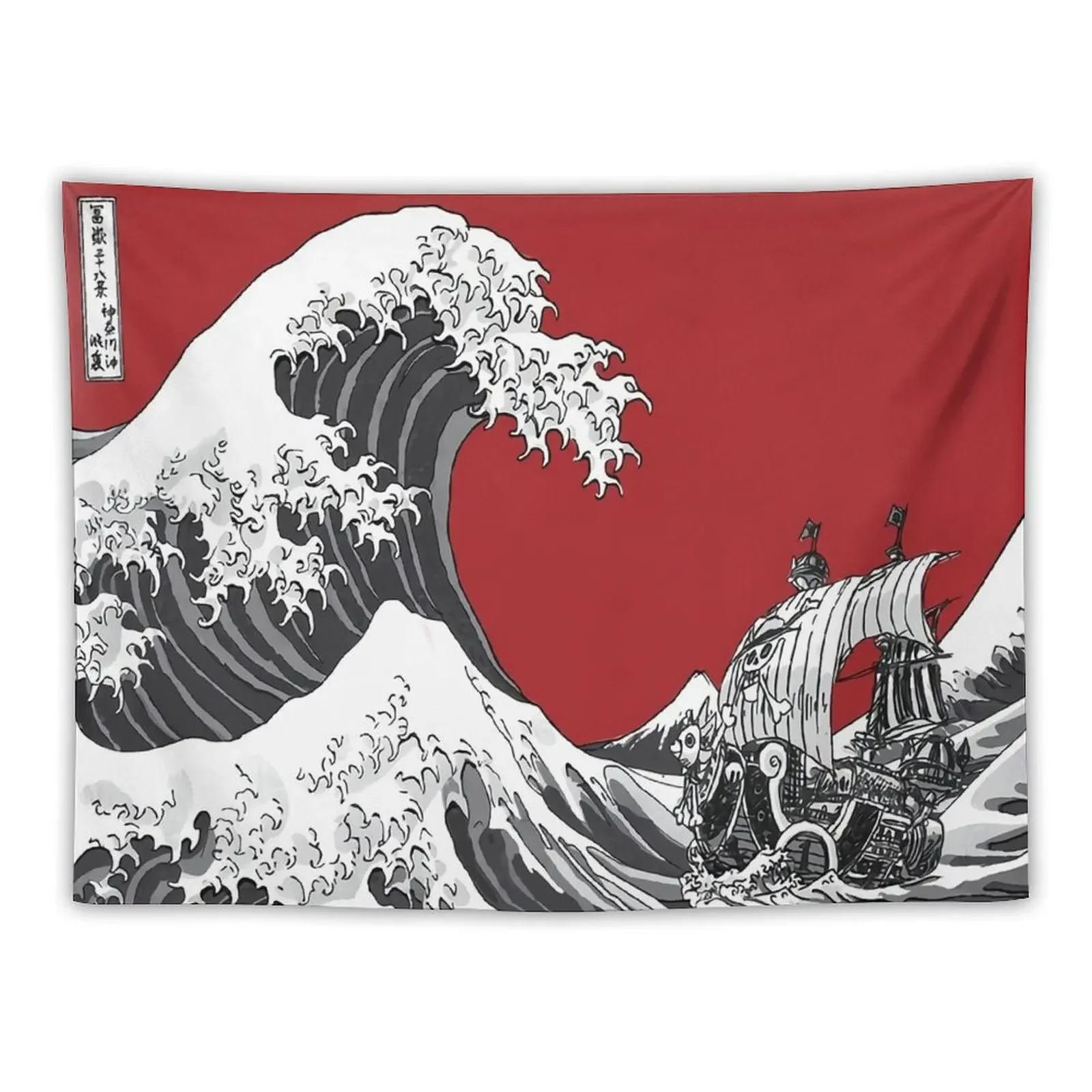 

RED The Great Wave - Tapestry Home Decoration Accessories Bedroom Decor Wall Tapestries Aesthetics For Room Tapestry