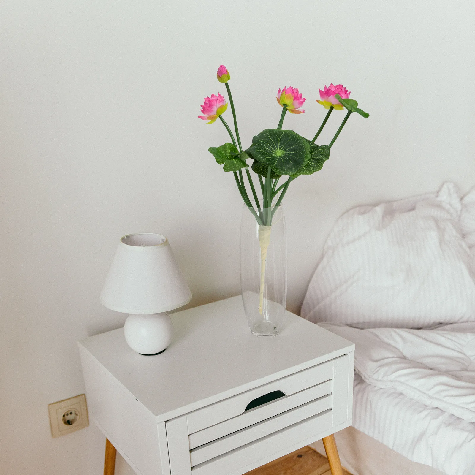 

2 шт. реалистичные искусственные цветы лотоса, декоративные растения в пасторальном стиле для дома, офиса, свадьбы, вечеринки, реквизит для фотосессий