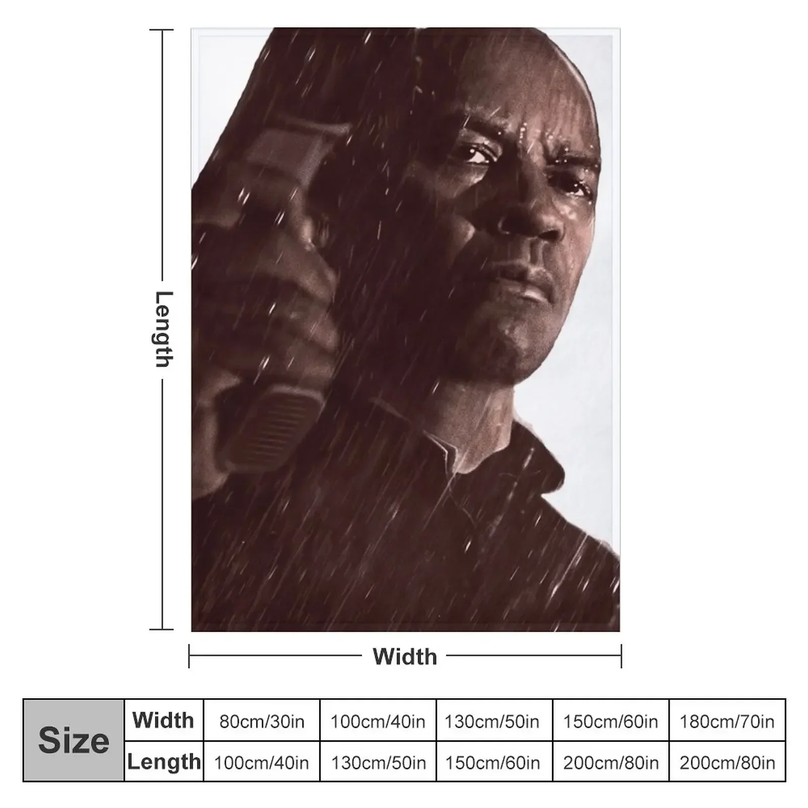 The Equalizer Throw Blanket Furry Flannel halloween Tourist Blankets