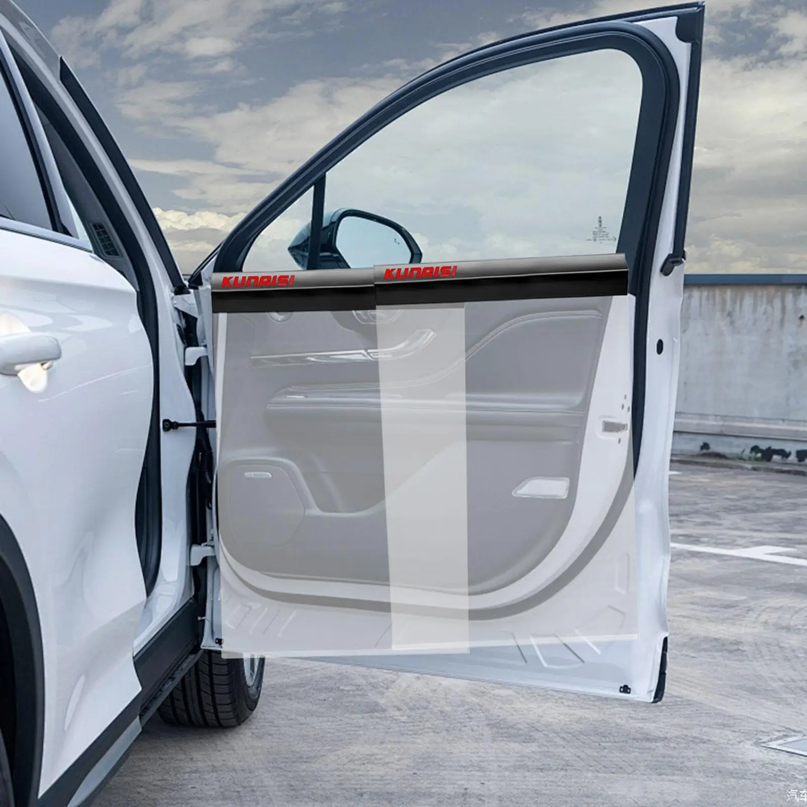 

Car Door Panel Guard Protector Protective Shield Easy Installation Reusable