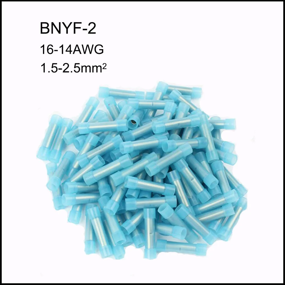 

2000PCS BNYF2 Nylon butt connector terminal copper pin Quick connector