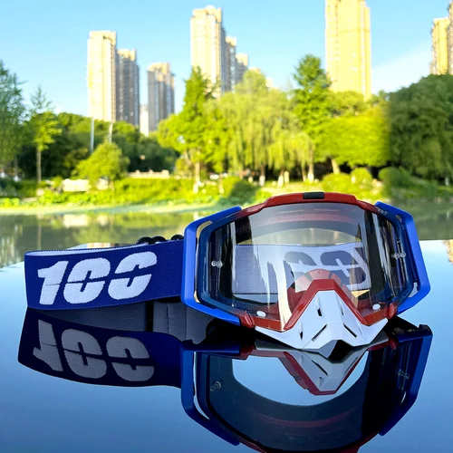 Imagen 1 del producto 100 gafas de motocicleta a prueba de polvo gafas de carreras a prueba de viento para hombres y mujeres Motocross ciclismo esquí al aire libre gafas de bicicleta todoterreno