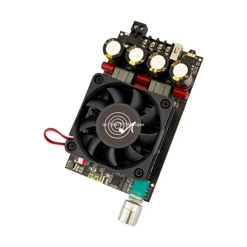 BT5.3Audio Amplifier Module 2.0CH TPA3255 Chip ZK-3002B with Heatsink Cooler FAN New Dropship