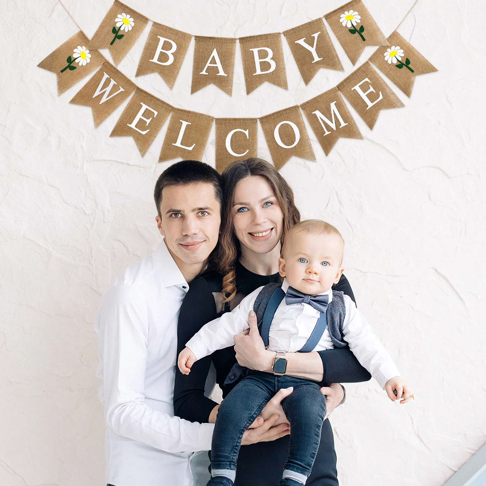 

1 set 1 Set Swallowtail Banner Cartoon Baby Birthday Party Hanging Decoration For Kitchen Fireplace Door Stairs Home Event Party