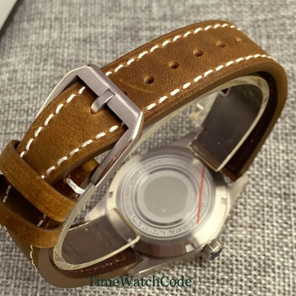 Tandorio Diving Automatic Men's Watch NH34 Movt 39mm Sapphire Glass Black Dial