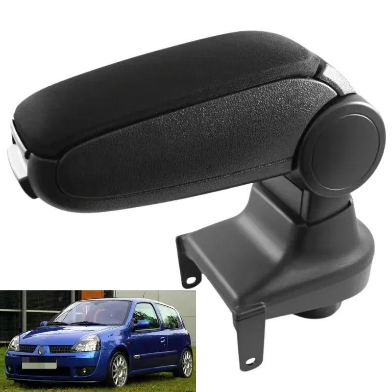 For Renault Clio Mk4 IV 14-18  Armrest Arm Rest Centre Console Storage Box Black  Original Fit LHD Car Interior Accessories