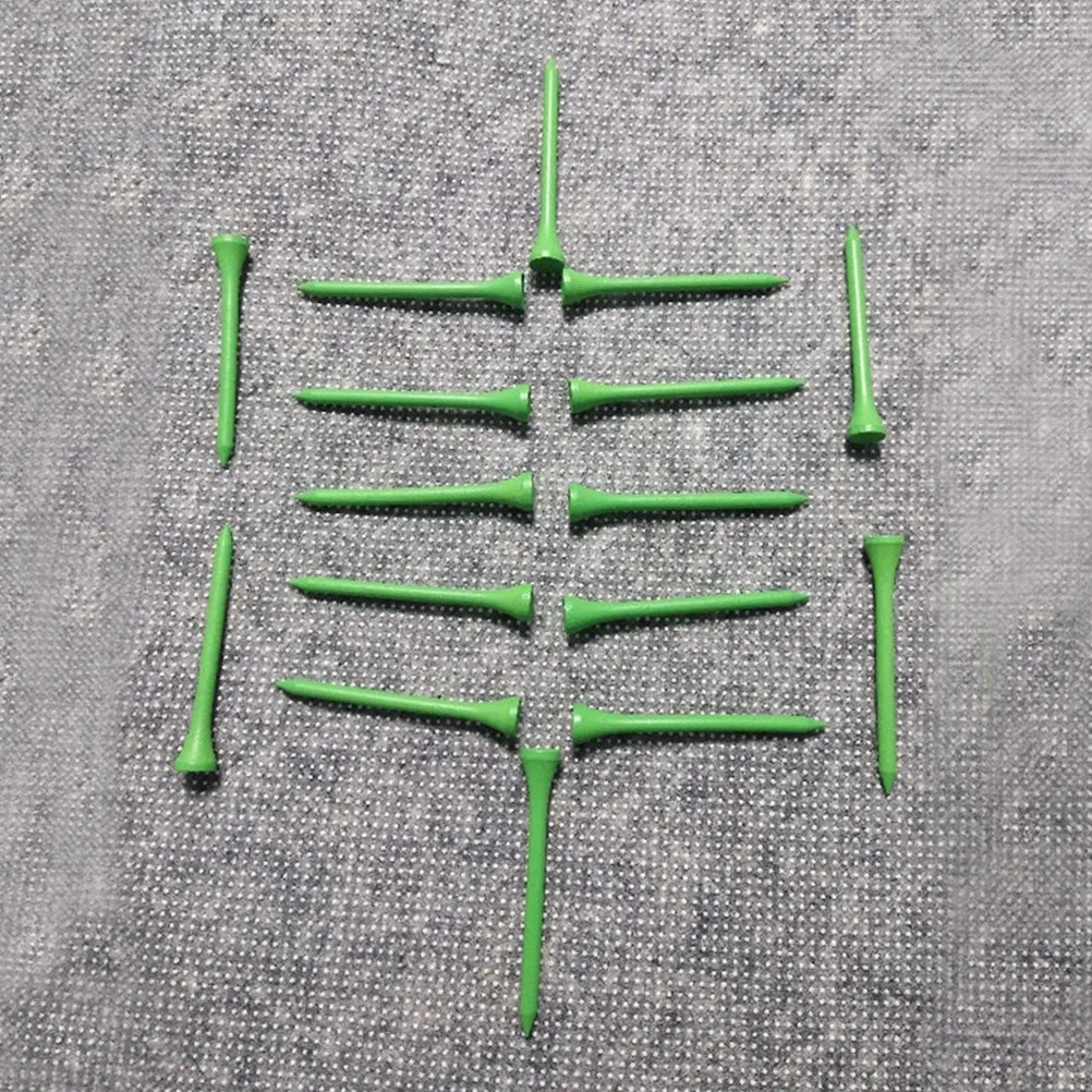 

100 шт. деревянных ти для гольфа, защитные, зеленые, 7 см, экологичные, для использования на открытом воздухе, предотвращают повреждение клюшек, улучшают стабильность удара