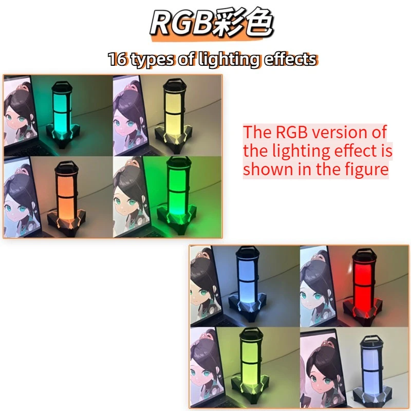 Valorant Spike Wired Night Light Remote Control Switches RGB Lighting Effects Boys Desktop Decorations for Gaming Peripherals - Image 6