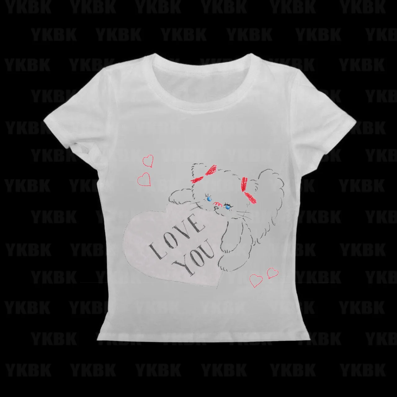 Lässiges bedrucktes Y2K-Streetwear-T-Shirt für Damen – Sommerliches 90er-Emo-Girls-Cartoon-T-Shirt – Trendige coole Anime-Girls-Tops