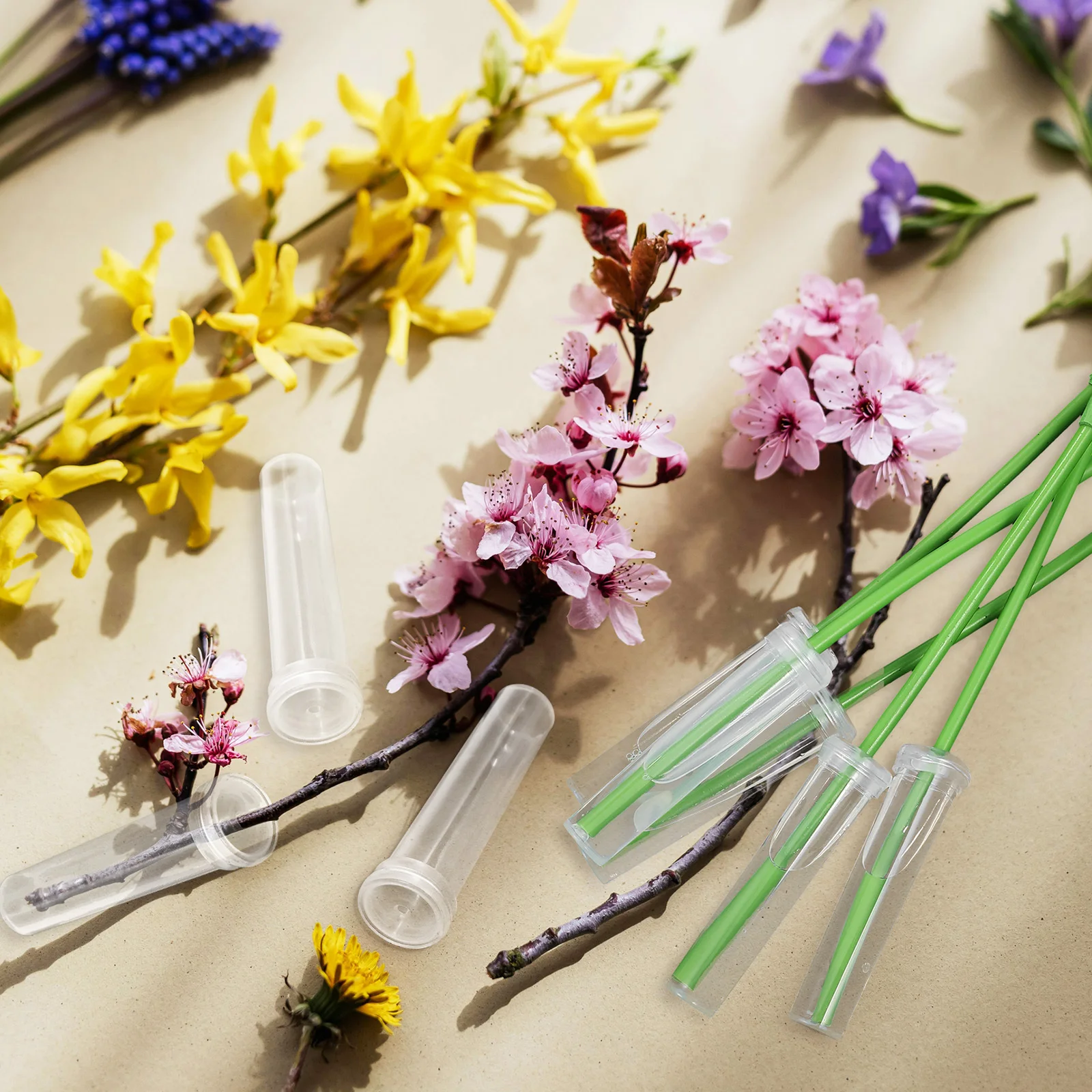 

100Pcs Flower Water Tubes Floral Stem Water Tubes Leak-Proof for Fresh Flowers Floral Arrangement Supplies Florist Tools