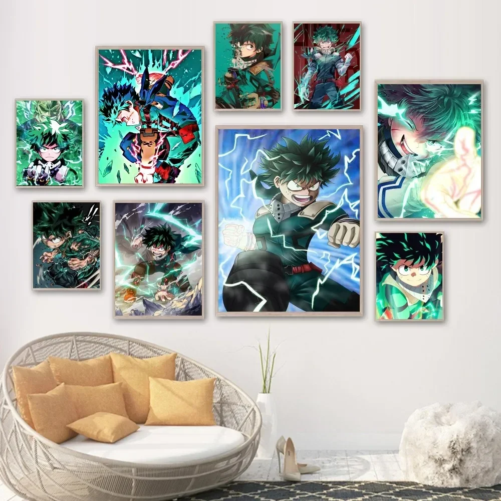 My Hero Academia Midoriya Izuku Deku Poster Printing Decorative Painting Living Room Bedroom Study Entrance Wall Art Home Decor