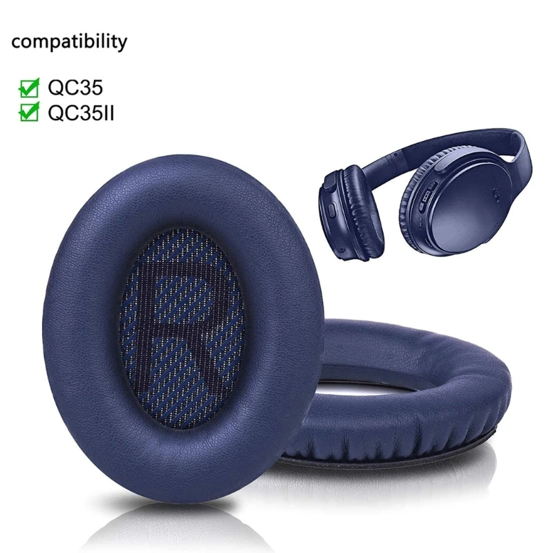 Replacement Memory Foam Ear Pads Leather Cushions for Bose QuietComfort 35 QC35, QC35 ii Headphones Earpads Headbeam headband - Image 5