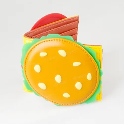 High-Quality 3D Burger Foldable Wallet Fashion Individual Card Holder ID Seat Stylish Compact Money Clip