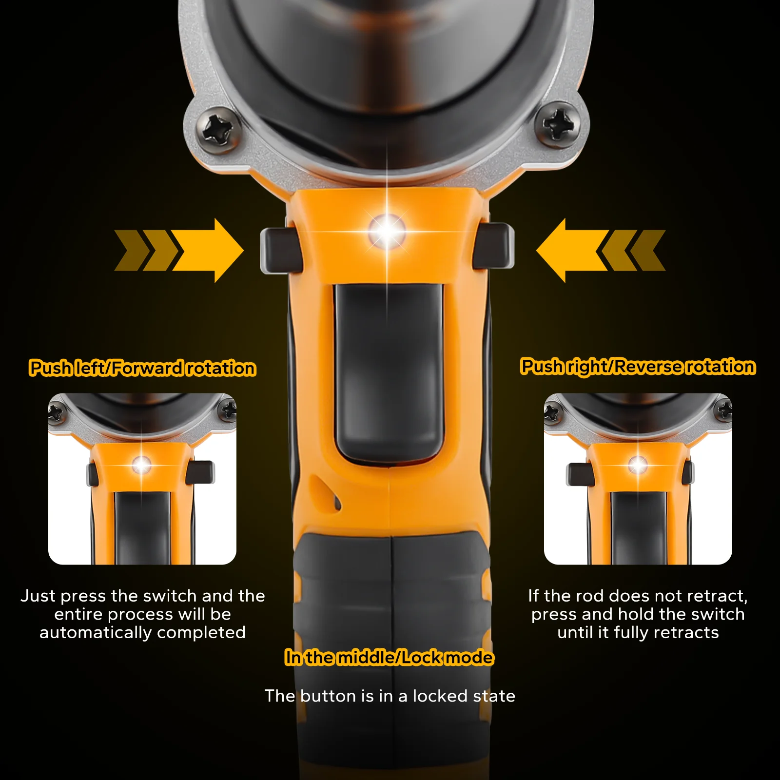 Electric Riveter Gun Power Tools 2.4-5.8mm Drill Insert Screwdriver Automatic Nail Remover for Milwaukee /Dewalt 18V Battery