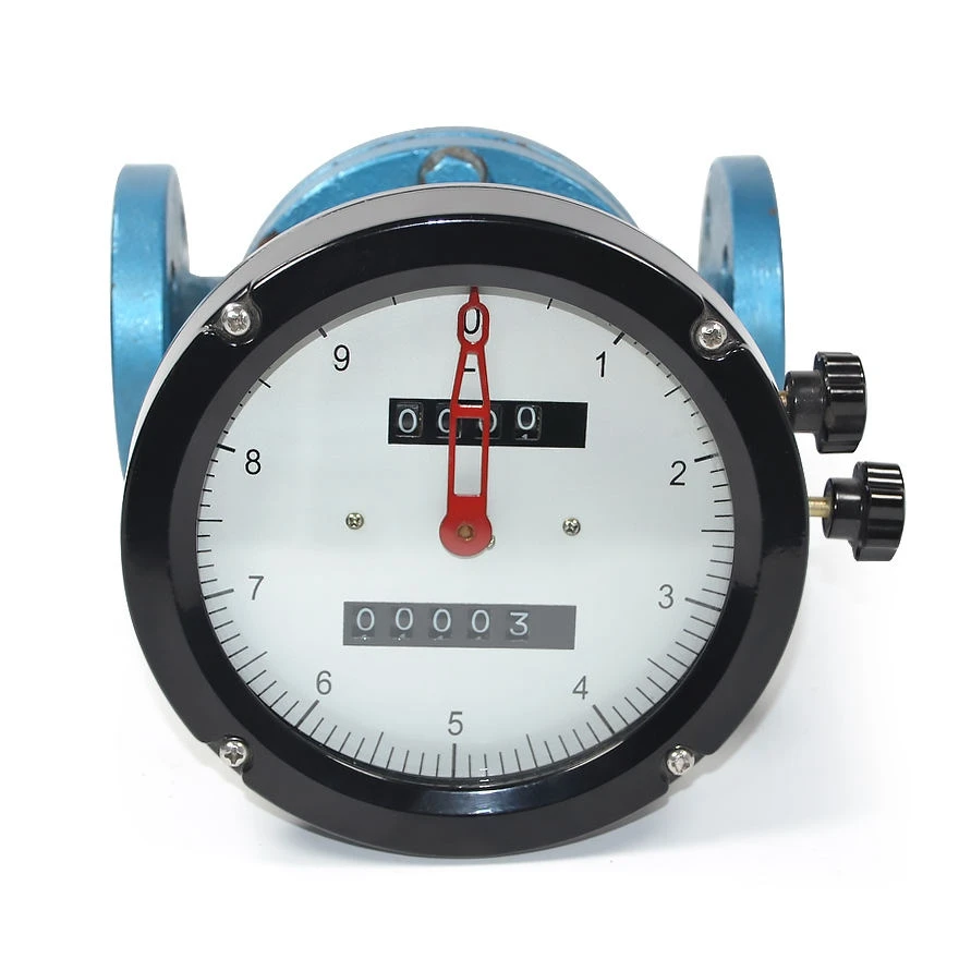 Digital High Accuracy Stainless Steel Water Lubricant Liquid Counter Oval Gear Flow Meter