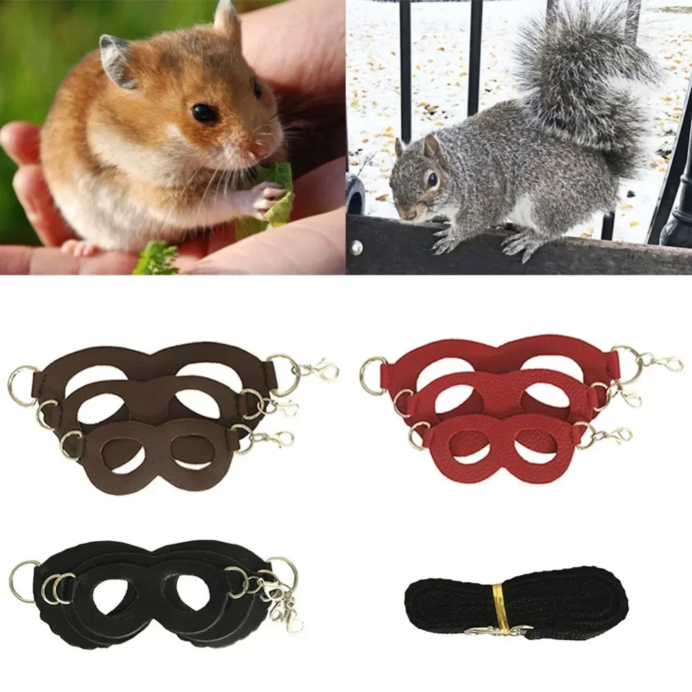 Small Pet Chest Strap Hamster Squirrel Leash Traction Rope Sugar Glider Windproof Anti Lost Rope meerschweinchen zubehör hurone