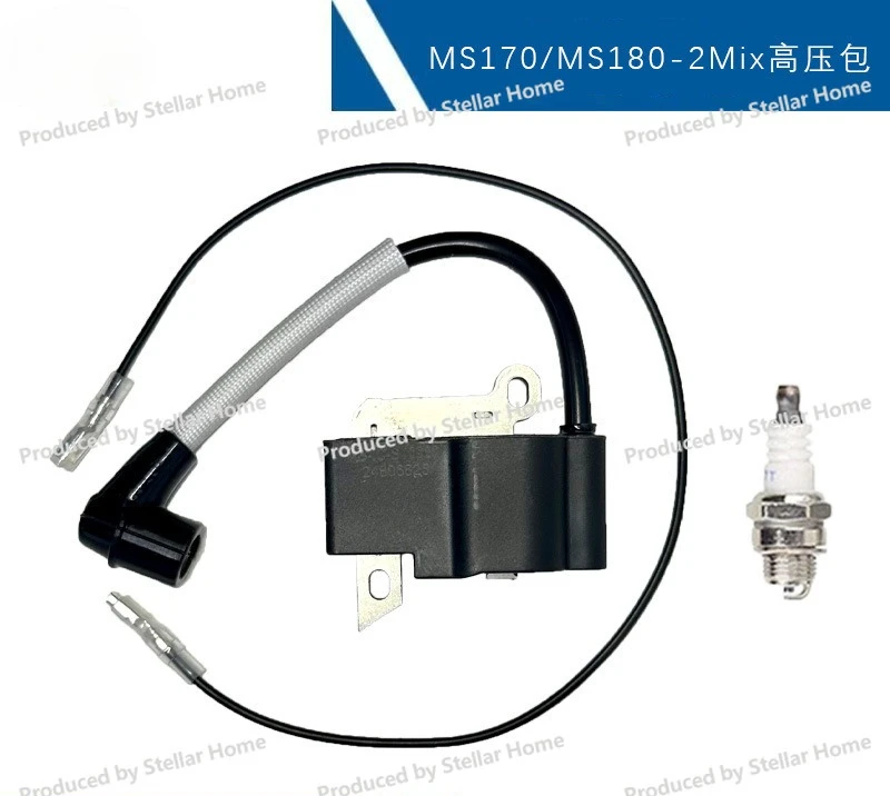 For STIHL MS170 2-MIX Ignition Coil 1130 400 1308 MS180 2-Mix High Voltage Package