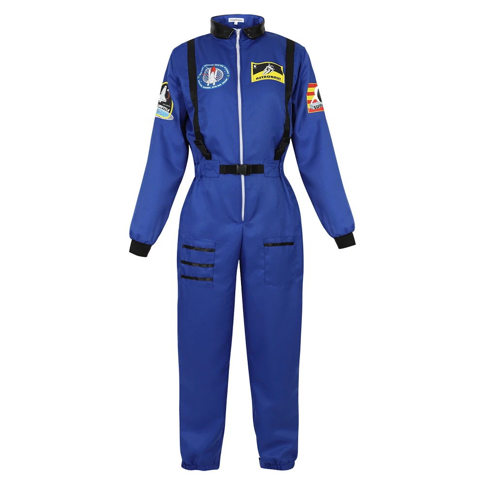 Astronaut Kostuum Voor Mannen Plus Size Halloween Kostuums Voor Koppels Astronaut Kostuum Vrouwen Ruimte Pak Ruimtevaarder Zilveren Jumpsuit