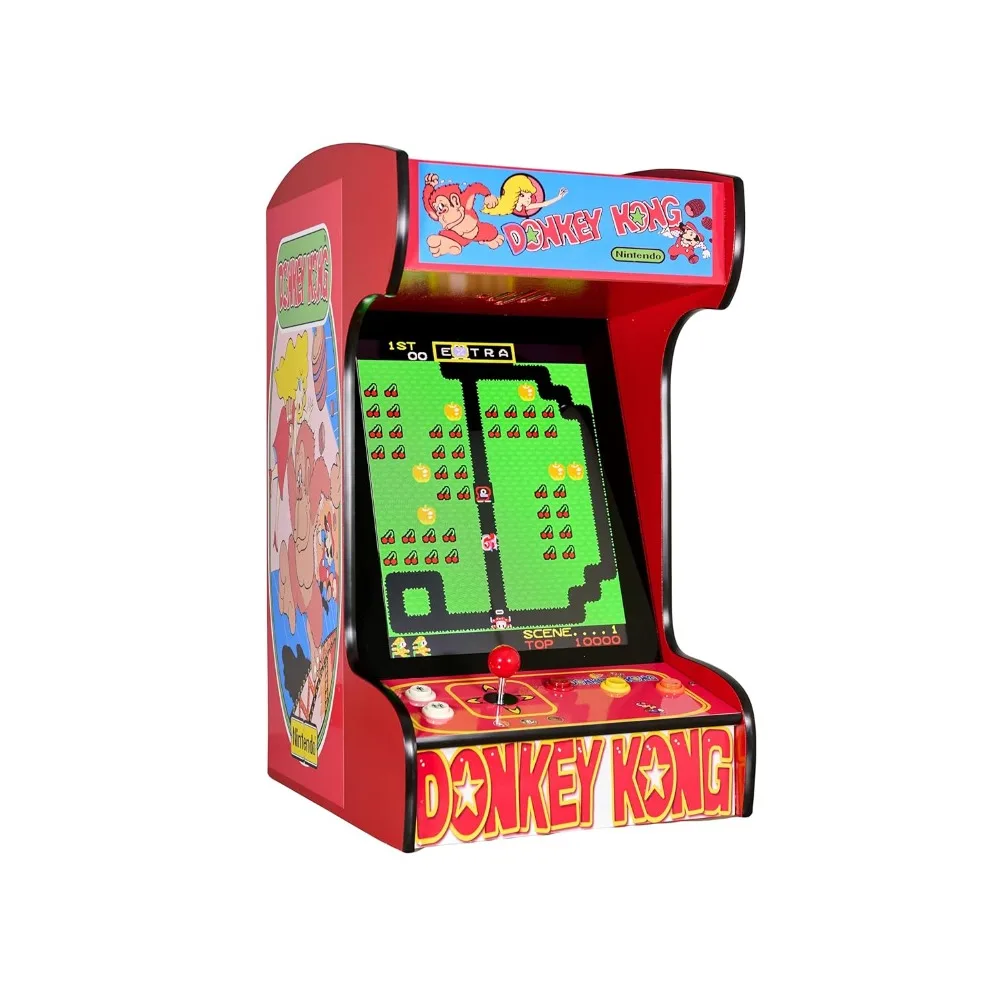

Doc and Pies Arcade Factory Classic Home Arcade Machine - Tabletop and Bartop - 412 Retro Games - Full Size LCD Screen, Buttons
