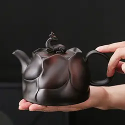 Pottery pot all handmade along the way you pot home Chinese large capacity teapot retro large tea set