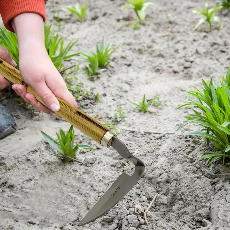 Imagem -03 - Ferramenta de Jardim Foice Escavação e Corte Removedor de Ervas Daninhas Cortador de Grama de Poda Trabalho Rápido Jardinagem