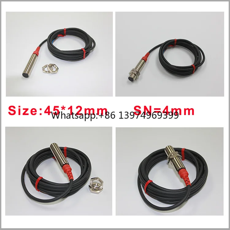 3 Wires Extended Sensing M12 4mm 12V NPN No Shielded Proximity Sensor
