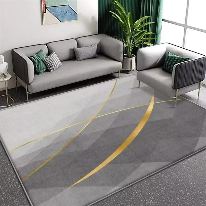 Luxury and Simple Living Room Bedroom Carpet Crystal Velvet Indoor Sofa Floor Mat Decoration Home Rugs Door Cover Anti Slip Car