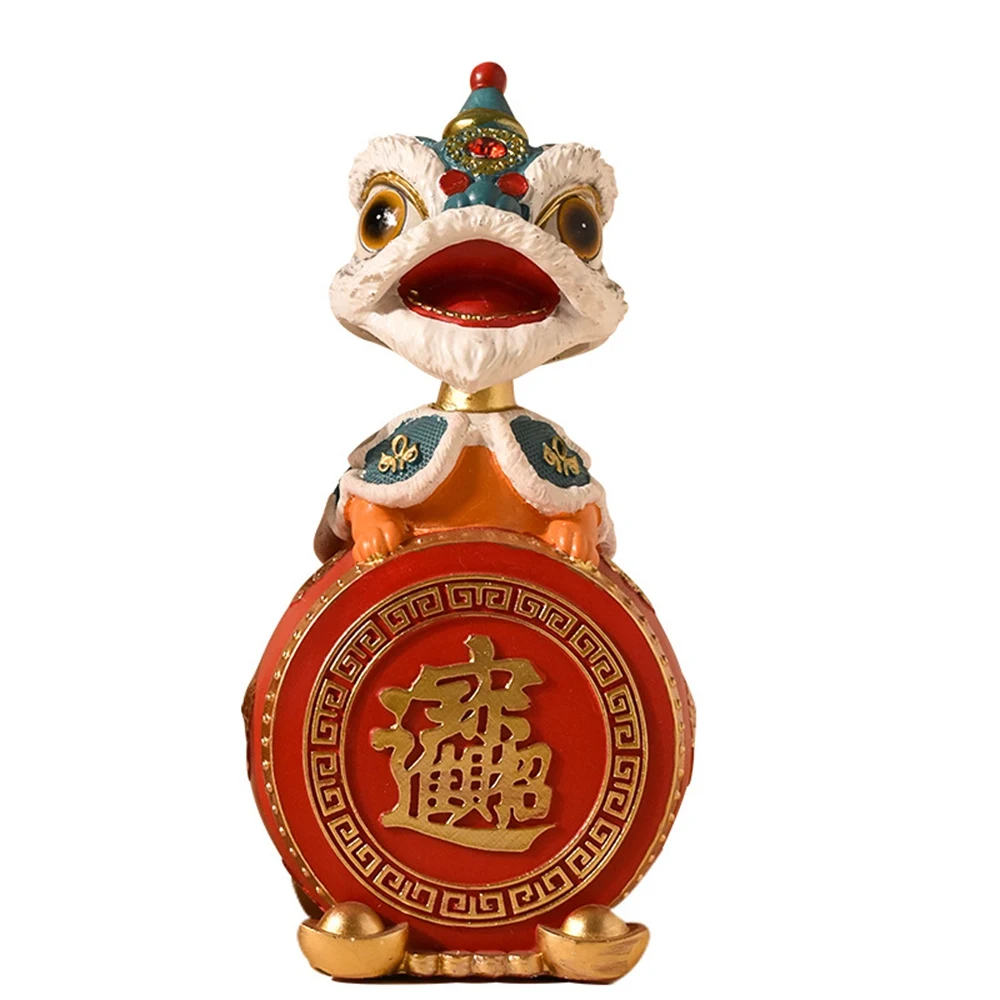 

Creative Home Living Room Lion Dance Decoration Wine Cabinet Entrance Desktop Decor Desktop Decoration Figurines Statues Decor