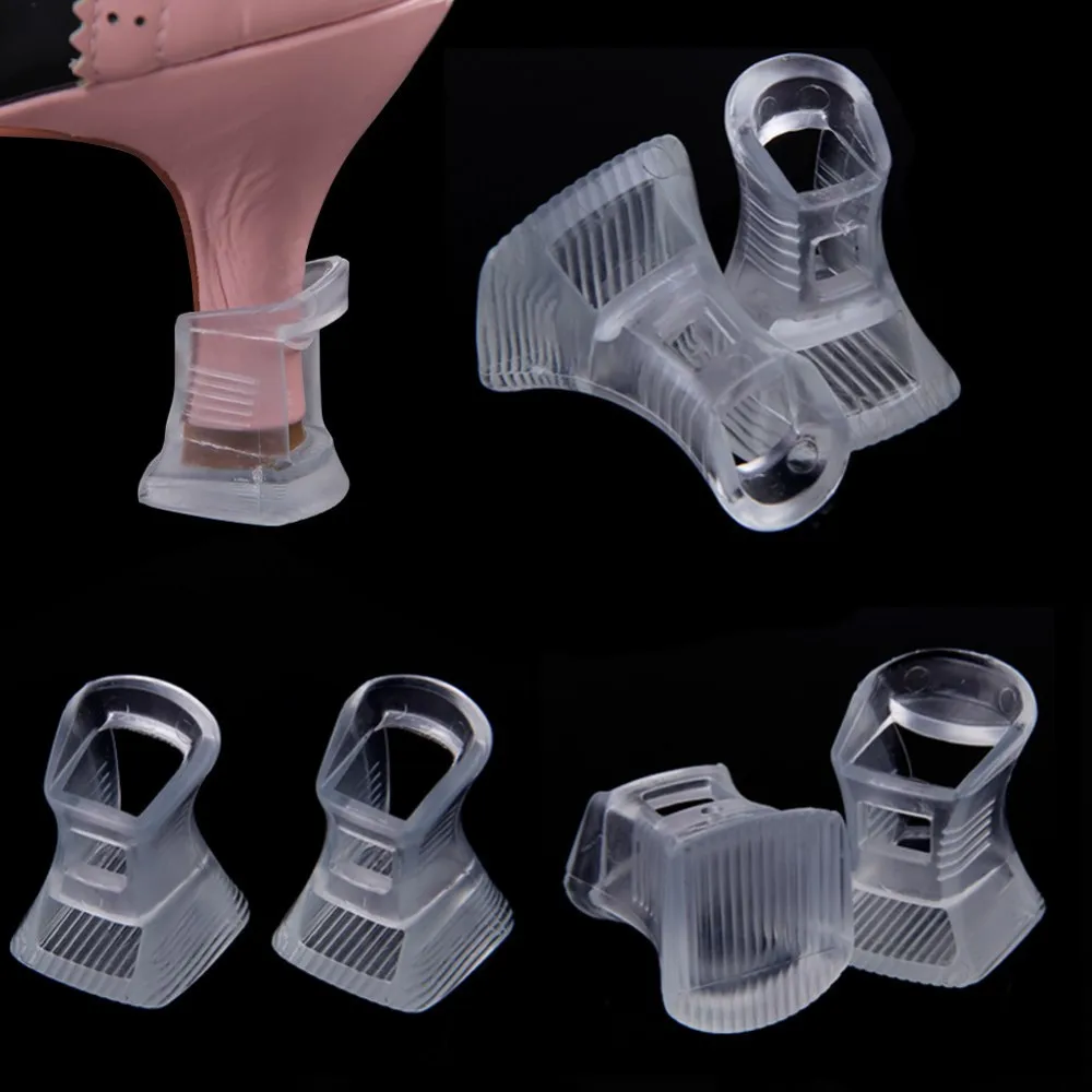 50 Pairs High Heel Protectors Classical Heel Stopper Antislip Heel Caps Covers for Wedding Party Stop Sinking at Grass or Cracks