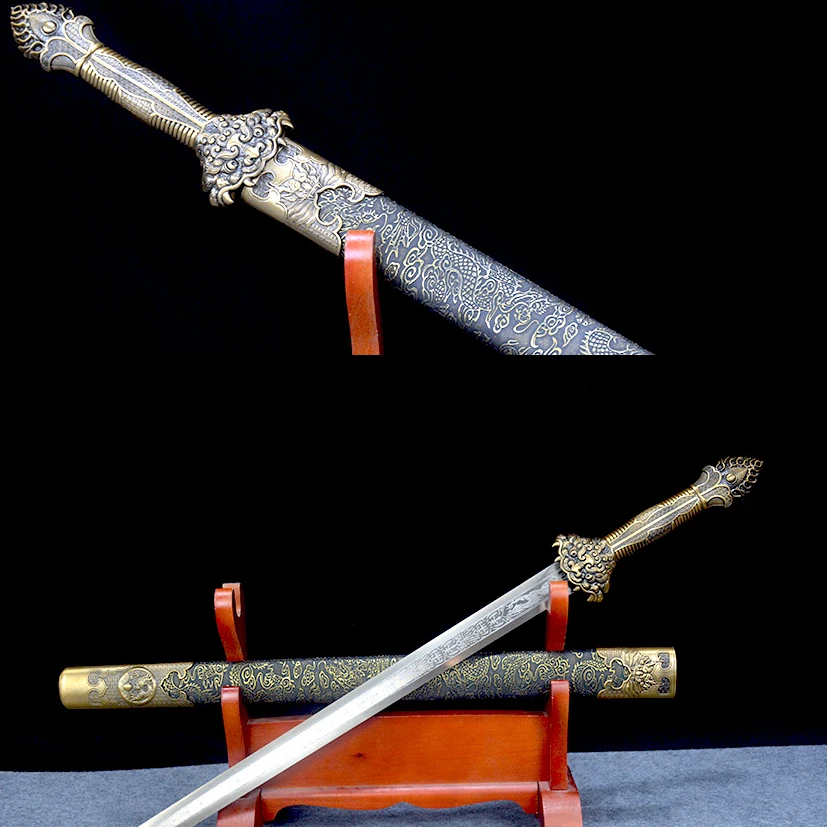 

83cm Middle-age katana Battle Preparation full tang Stainless Steel Edge Cutting Ninja True Steel Kung Fu Martial Arts Knight