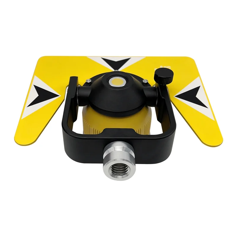 ปริซึมเดี่ยวสีเหลืองสําหรับ Nikon South Trimble สําหรับ Sokktotal Station Prisms การสํารวจ AK18 พร้อมกระเป๋าอ่อน
