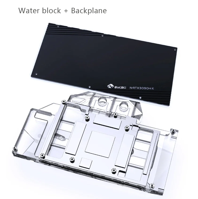 Bykski N-RTX3090H-X-V2 bloco de água para uso em placa GPU NVIDIA
