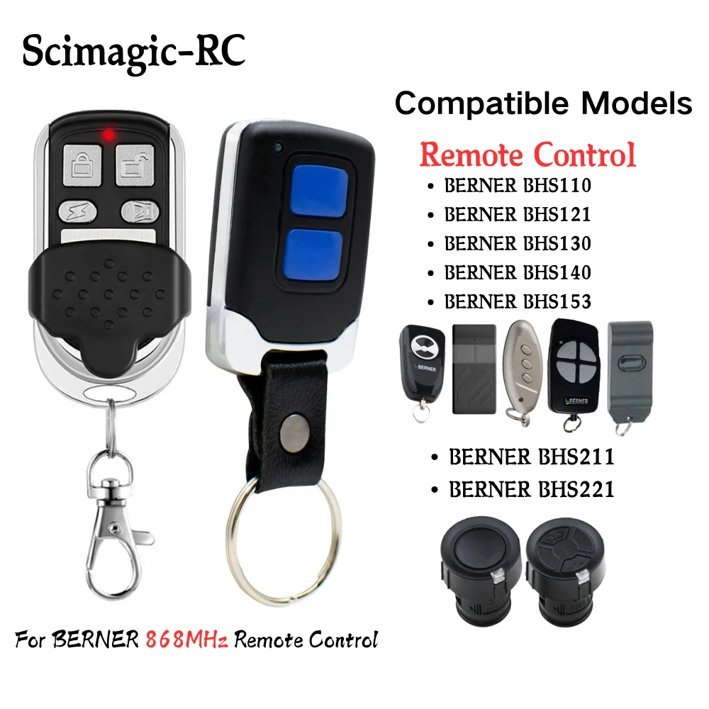 Newest Hormann Marantec Berner 868MHz Garage Door Remote Control Duplicator HSE2 HSE4 HSM2 HSM4 868 Digital D382 D302 868 BHS121