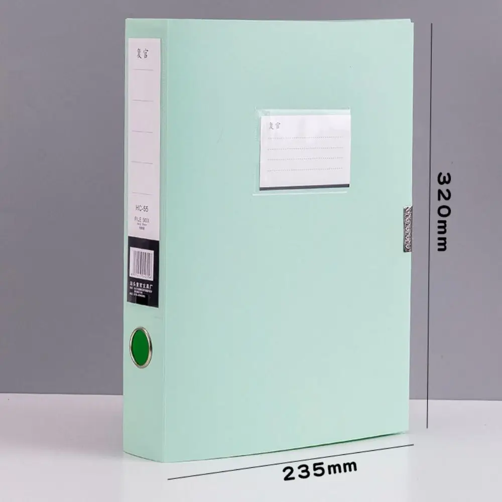 Caja organizadora de archivos A4 multifuncional, organizador de papel de Color Morandi grueso, caja de almacenamiento de escritorio de plástico PP a prueba de polvo