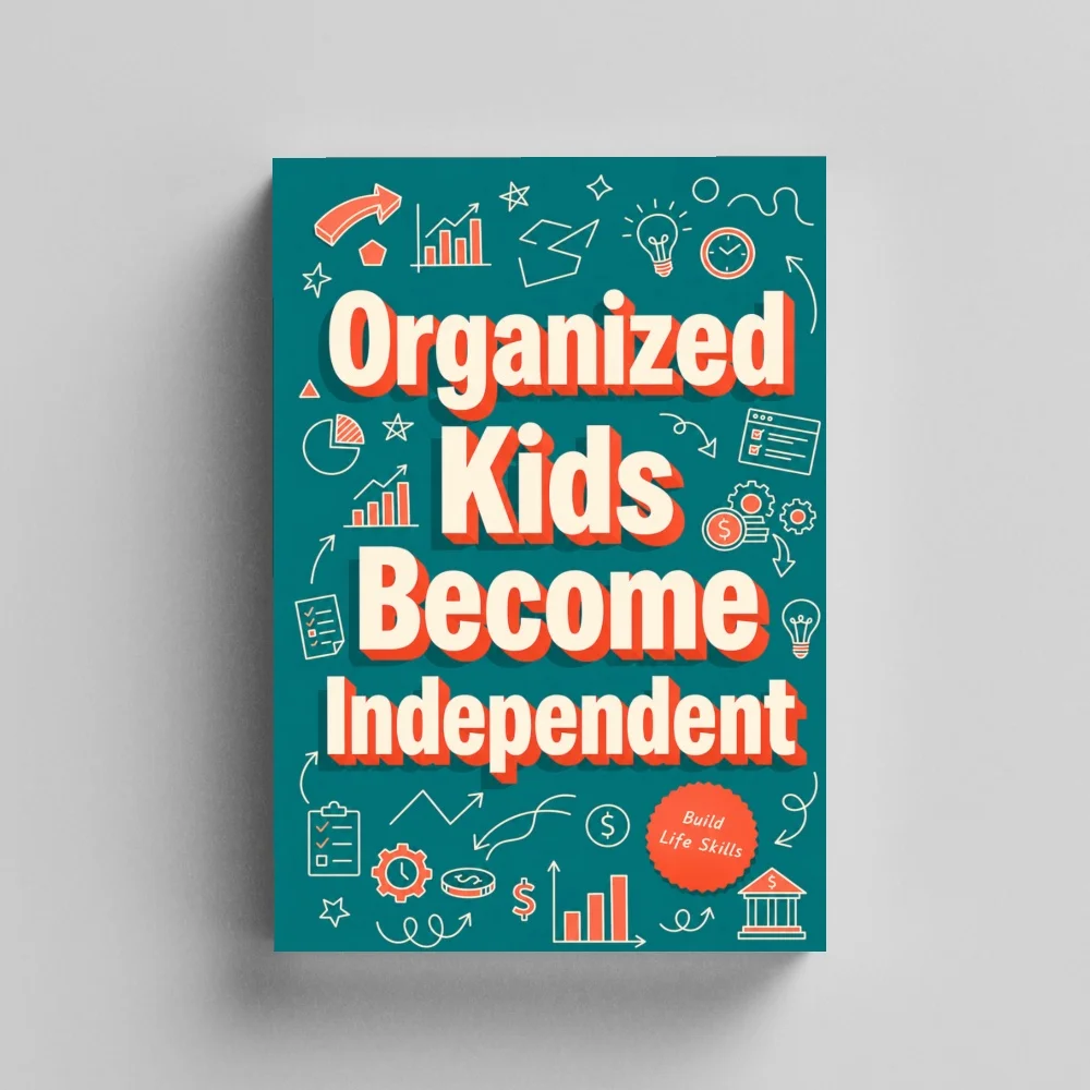 Organized Kids Become Independent Life Skills Guide Book, Practical Reading on Daily Routines, Time Management, Responsibility