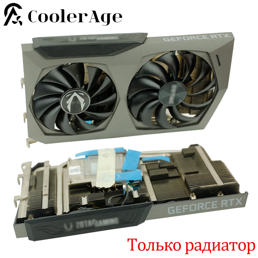 

For ZOTAC GeForce RTX 3070 Twin Edge Video Card Heatsink Original RTX3070 Graphics Card Replacement Heat Sink