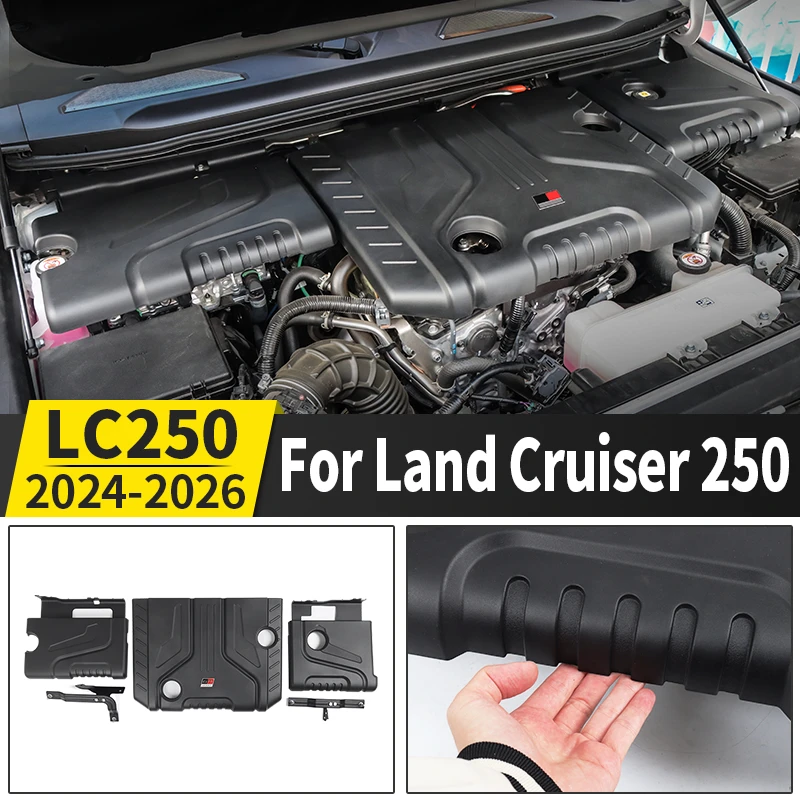 

For Land Cruiser Prado 250 LC250 2024 2025 2026 Engine Cover Heat Sound Insulation Auto Accessories Protection Upgrade Parts