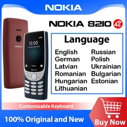 New and Original Nokia 8210 4G Feature Phone Dual SIM Card 2.8