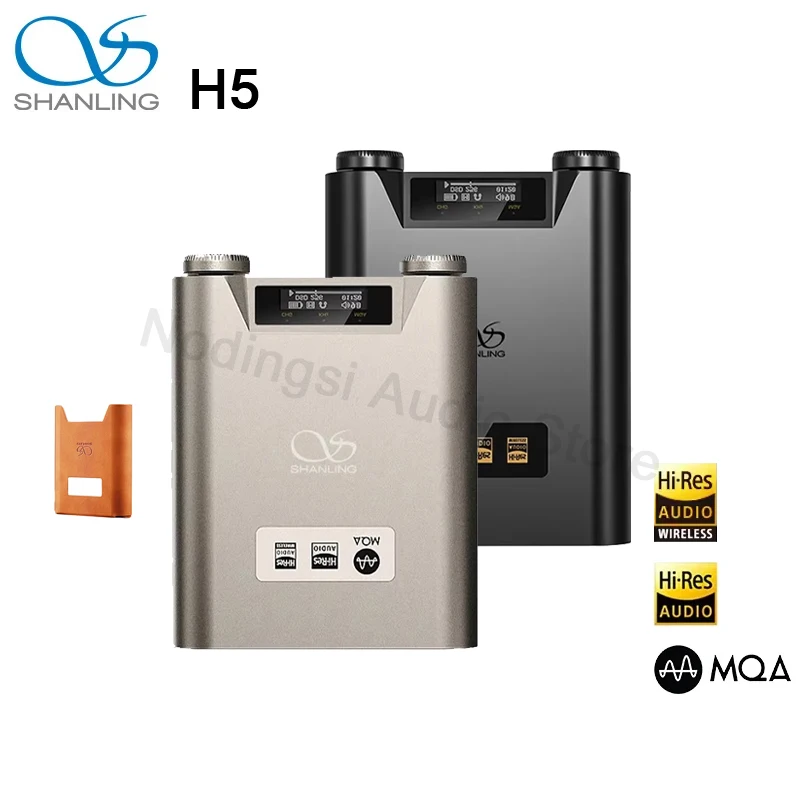 

SHANLING H5 Headphone Power Amplifier Protable USB DAC AMP Decoder Headphone Amplifier Bluetooth 5.0 Hi-Res Audio Dual AK4493SEQ