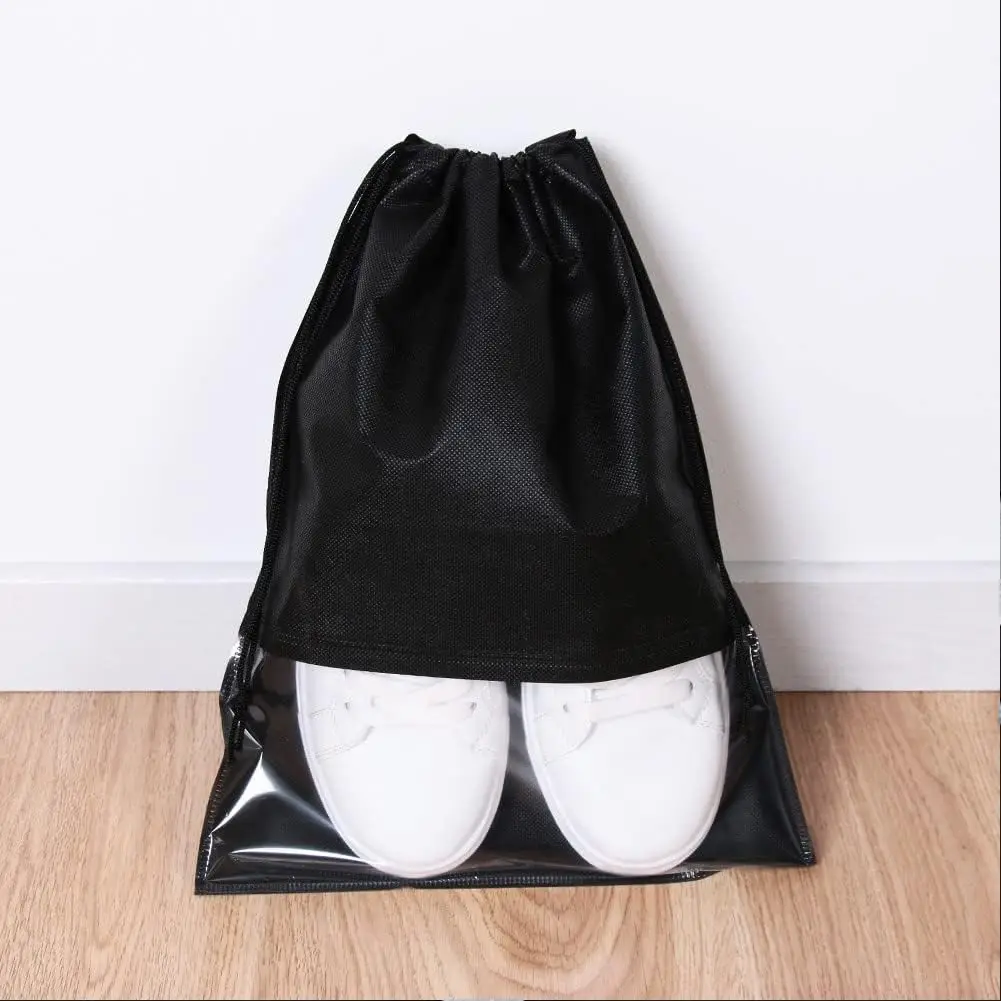 5/10PCS Women Men Shoes Bag Non-Woven Fabric Travel Drawstring Shoes Cloth Bags Pouch Case Organizer Travel Accessories