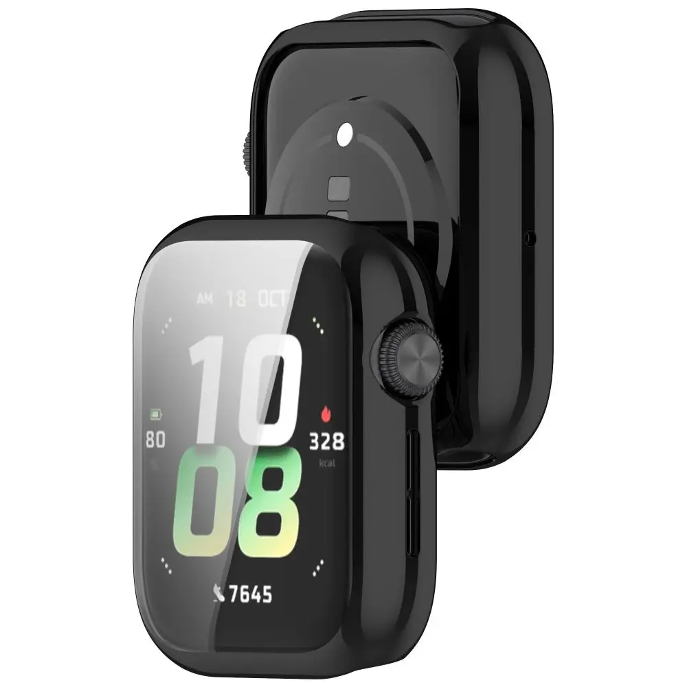 부드러운 TPU 보호 케이스 긁힘 방지 범퍼 스크린 커버 Honor Watch 5 스마트 시계 액세서리용 전체 커버리지 시계 쉘