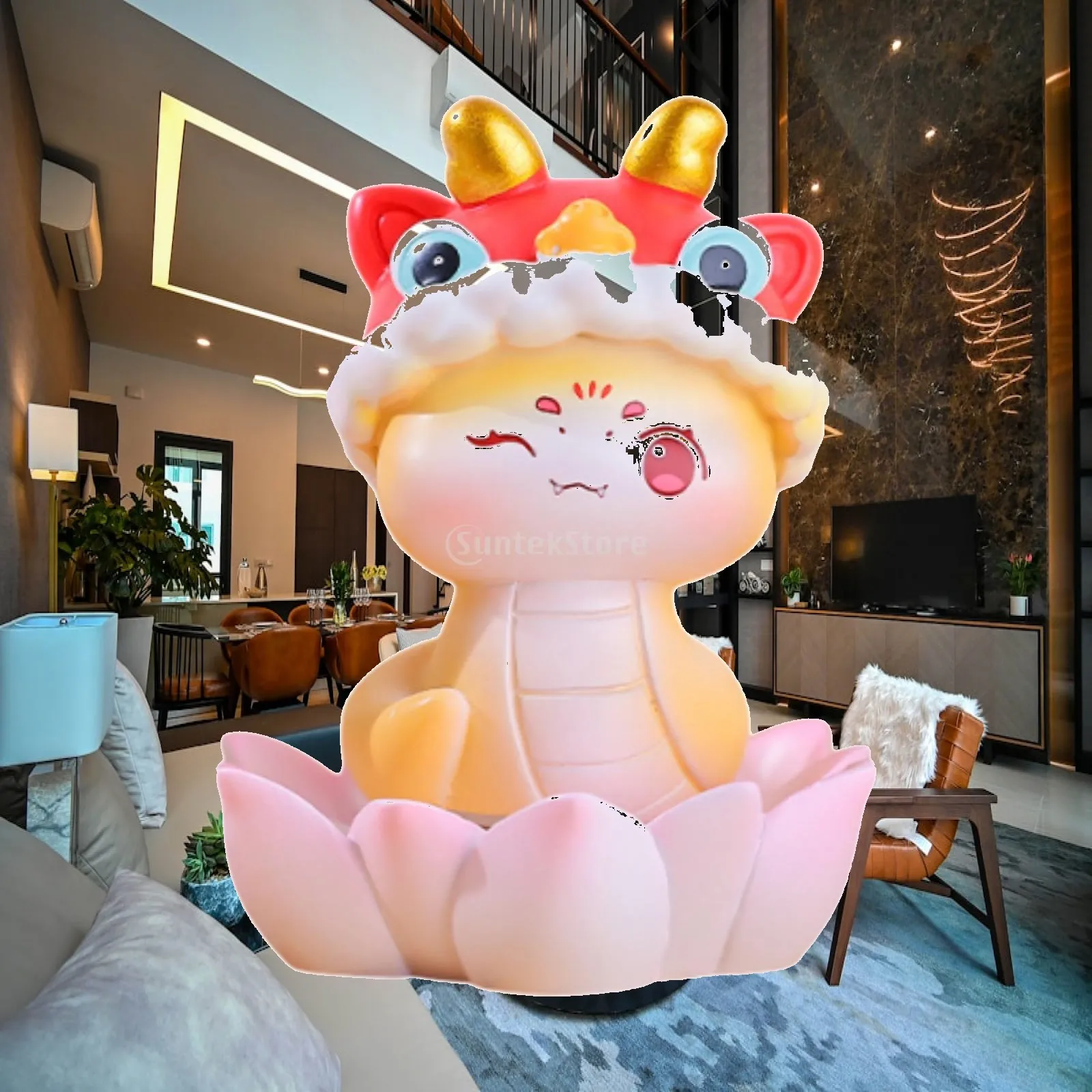 Chinese New Year Snake Figurine Lunar New Year Decor Tabletop Ornament Cute Spring Festival Statue for Office Home Bookshelf