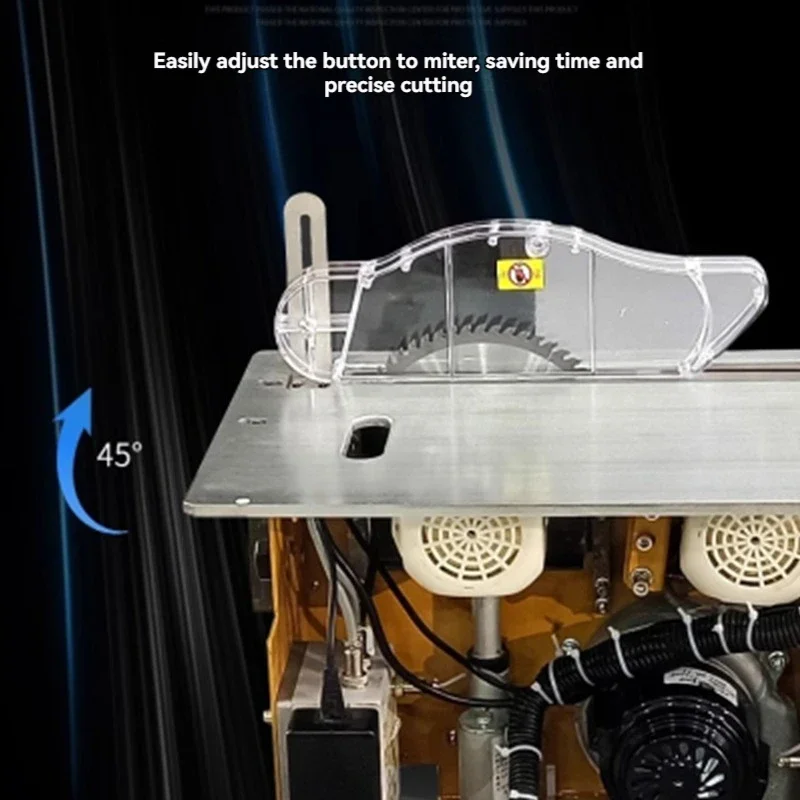 Electric Lifting Dust-free Sub-saw Woodworking Precision Sliding Table Saw Folding Saw Table Multi-functional Workbench