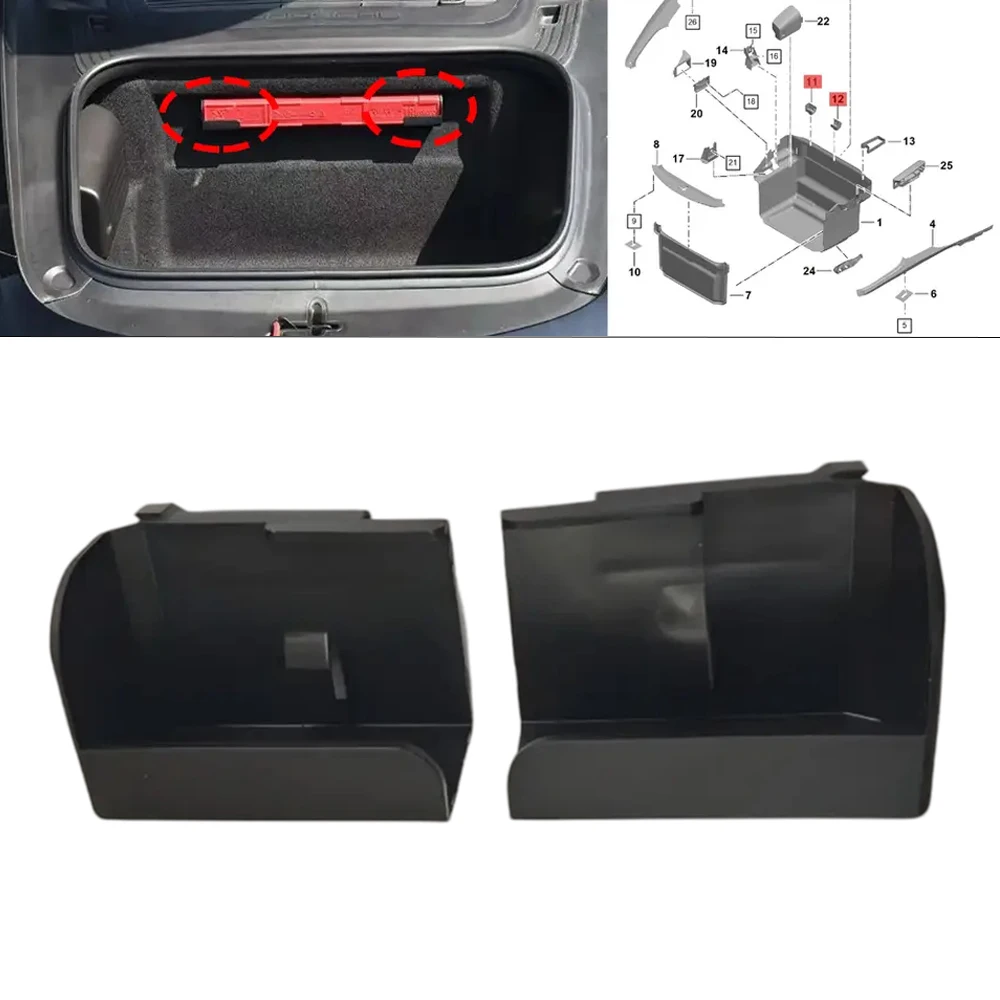 Triangle Warning Sign Strap Mounting Bracket Front Hood Luggage Compartment Fix Clip For Porsche 981 718 Boxster Cayman 911 991
