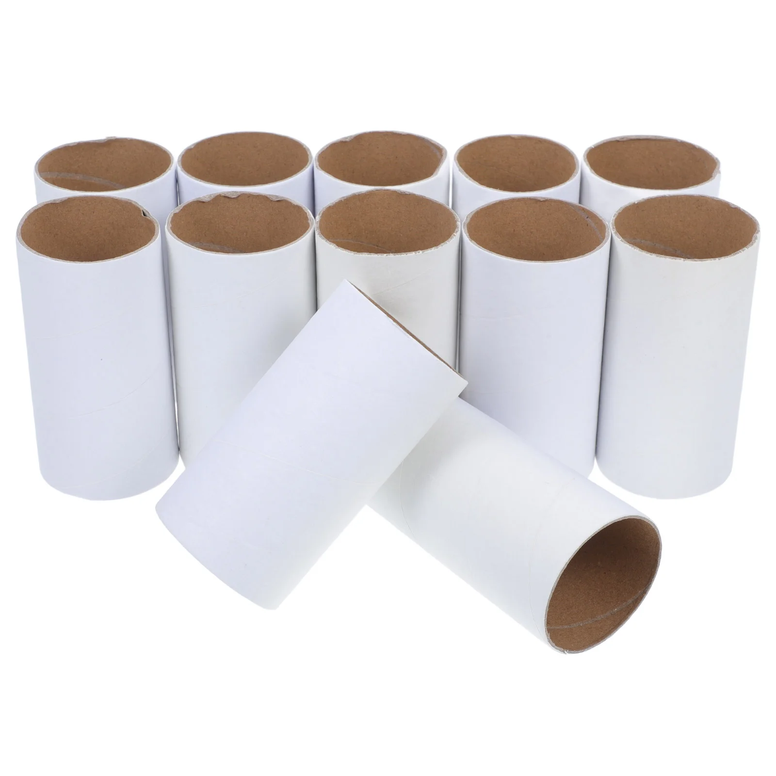 12 Pcs Paper Tube Making Materials Cardboard Tubes for Crafts Kids DIY Projects Packing Blank Toilet