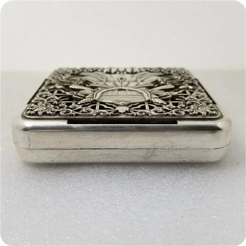Personality Retro Statue Ornaments Antique Brass Tea Home Decorations Old Silver-plated Eight-treasure Incense Burner