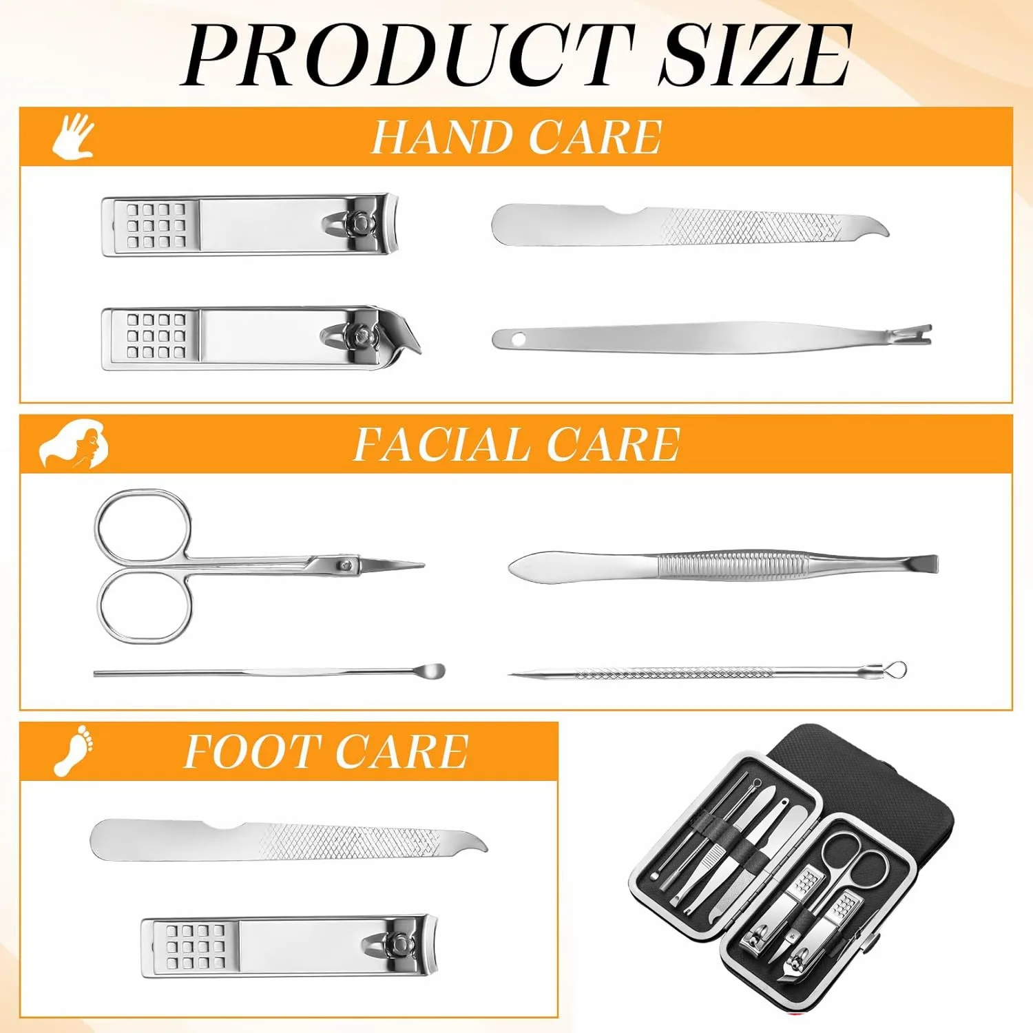 8Pcs Maniküre Kit Nagel Schneider Clipper Set Haushalt Edelstahl Ohr Löffel Pediküre Schere Werkzeug Für Schönheit