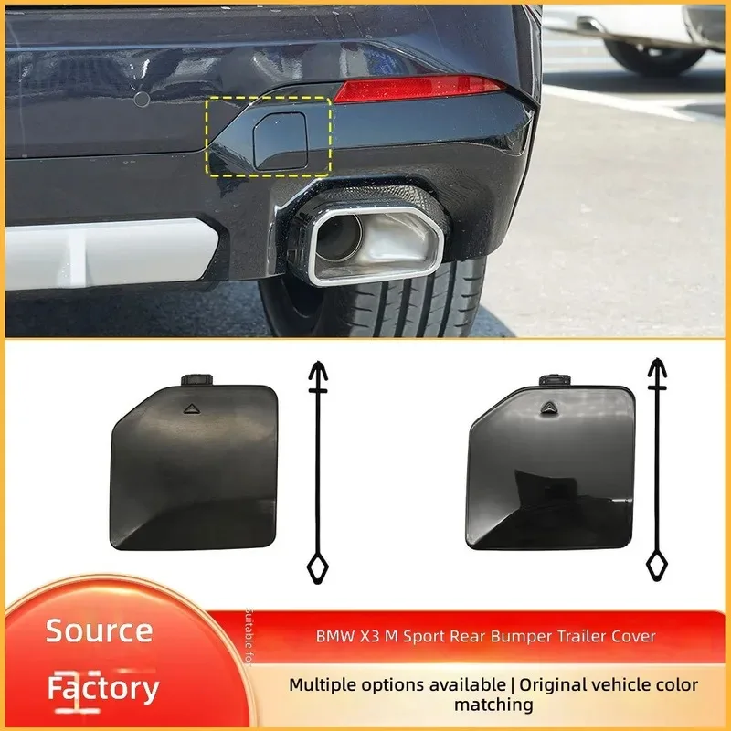 for BMW X3 G01 G08 Rear Bumper Trailer Tow Hook Cover 51129853319 Rear Bar Traction Hole Cap Plug