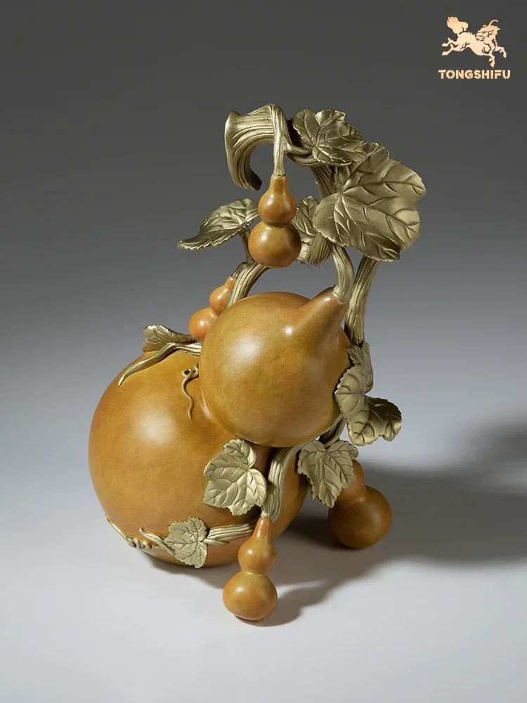 

Master Copper "Fulu Full Hall" living room desktop entrance gourd decoration ornament to send gifts to leaders and elders